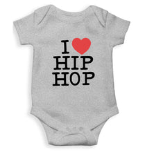 Load image into Gallery viewer, I Love Hip Hop Kids Romper For Baby Boy/Girl-0-5 Months(18 Inches)-Grey-Ektarfa.online
