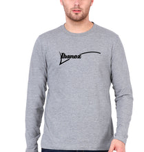 Load image into Gallery viewer, Ibanez Guitar Full Sleeves T-Shirt for Men-Grey Melange-Ektarfa.online
