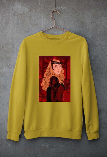 Scarlet Witch Wanda Unisex Sweatshirt for Men/Women-Mustard Yellow-Ektarfa.online