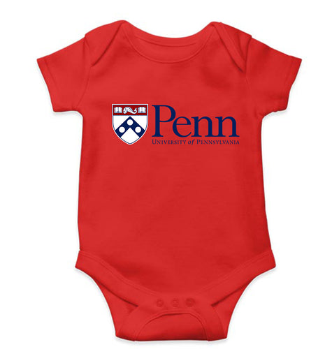 University of Pennsylvania Kids Romper Kids Romper For Baby Boy/Girl-0-5 Months(18 Inches)-RED-Ektarfa.online