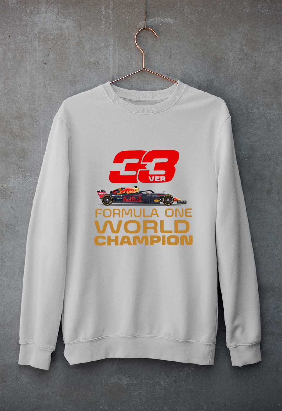 Max Verstappen F1 World Championship Unisex Sweatshirt for Men/Women-Grey Melange-Ektarfa.online