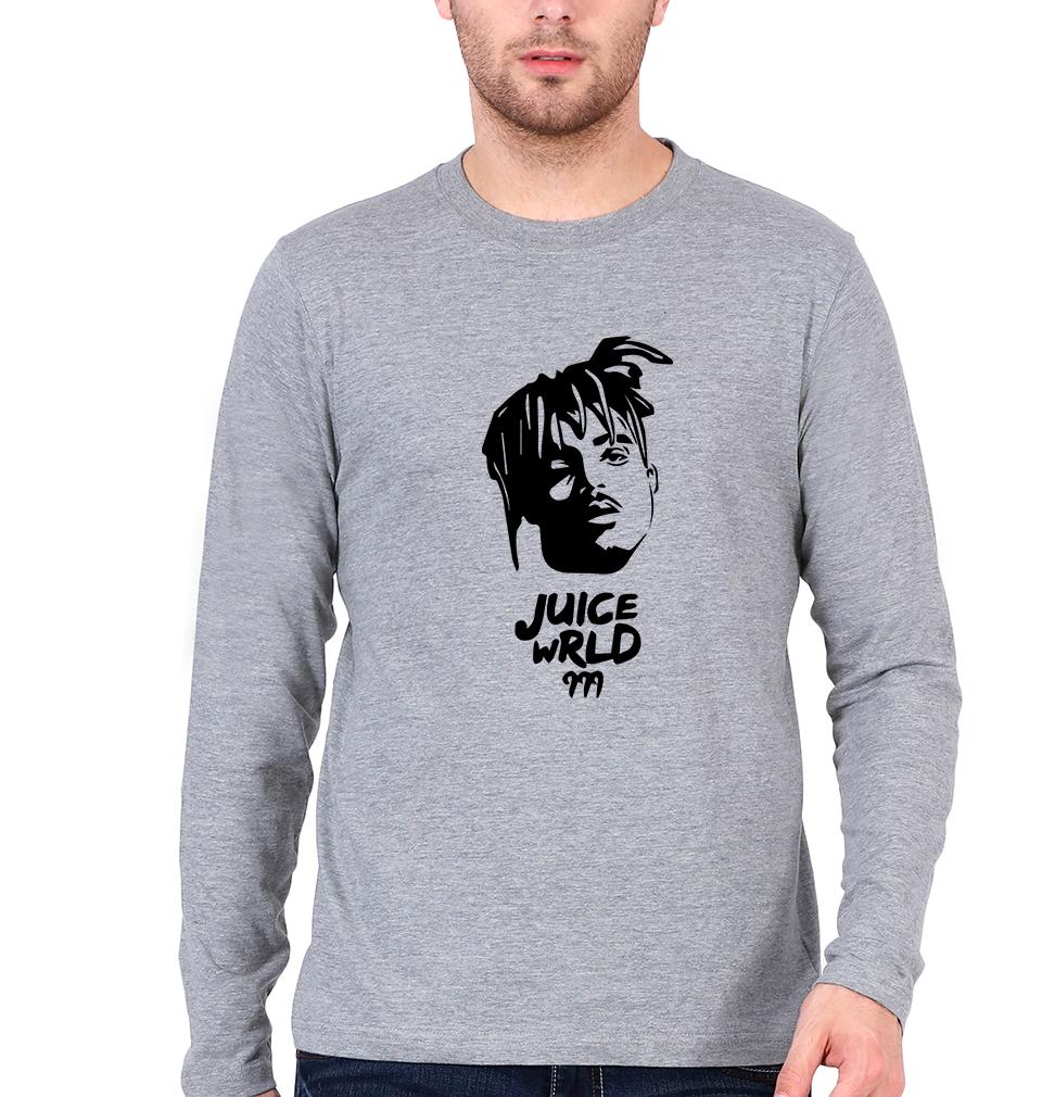 Juice WRLD Full Sleeves T-Shirt for Men-S(38 Inches)-Grey Melange-Ektarfa.online