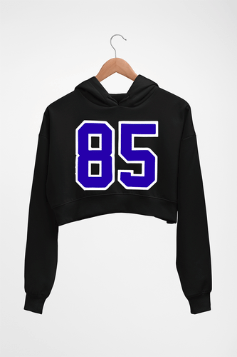 Varsity 85 Crop HOODIE FOR WOMEN-Black-Ektarfa.online