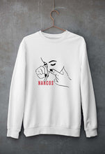 Load image into Gallery viewer, Narcos Drugs Unisex Sweatshirt for Men/Women-S(40 Inches)-White-Ektarfa.online
