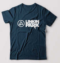 Load image into Gallery viewer, Linkin Park T-Shirt for Men-S(38 Inches)-Petrol Blue-Ektarfa.online
