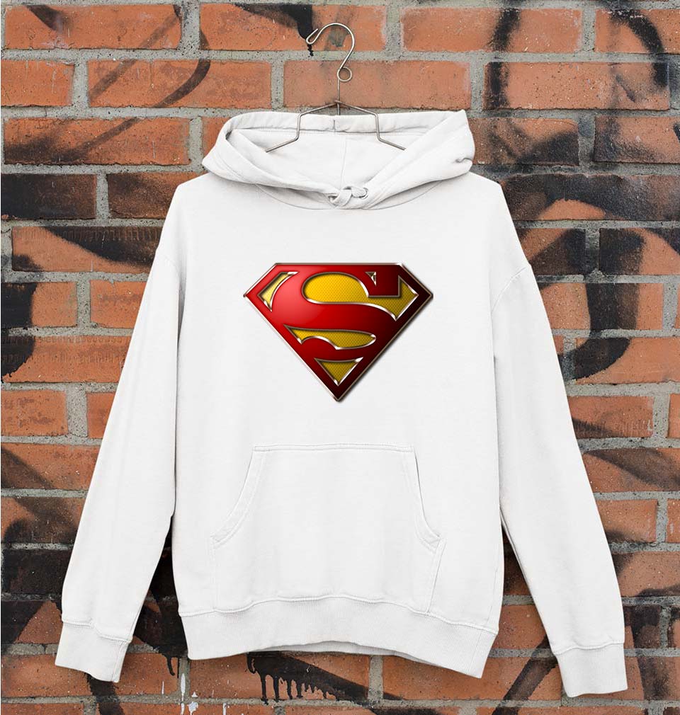 Superman Superhero Unisex Hoodie for Men/Women-White-Ektarfa.online