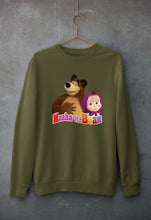 Load image into Gallery viewer, Masha and the Bear Unisex Sweatshirt for Men/Women-Olive Green-Ektarfa.online
