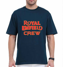 Load image into Gallery viewer, Royal Enfield Crew Oversized T-Shirt for Men-Petrol Blue-Ektarfa.online
