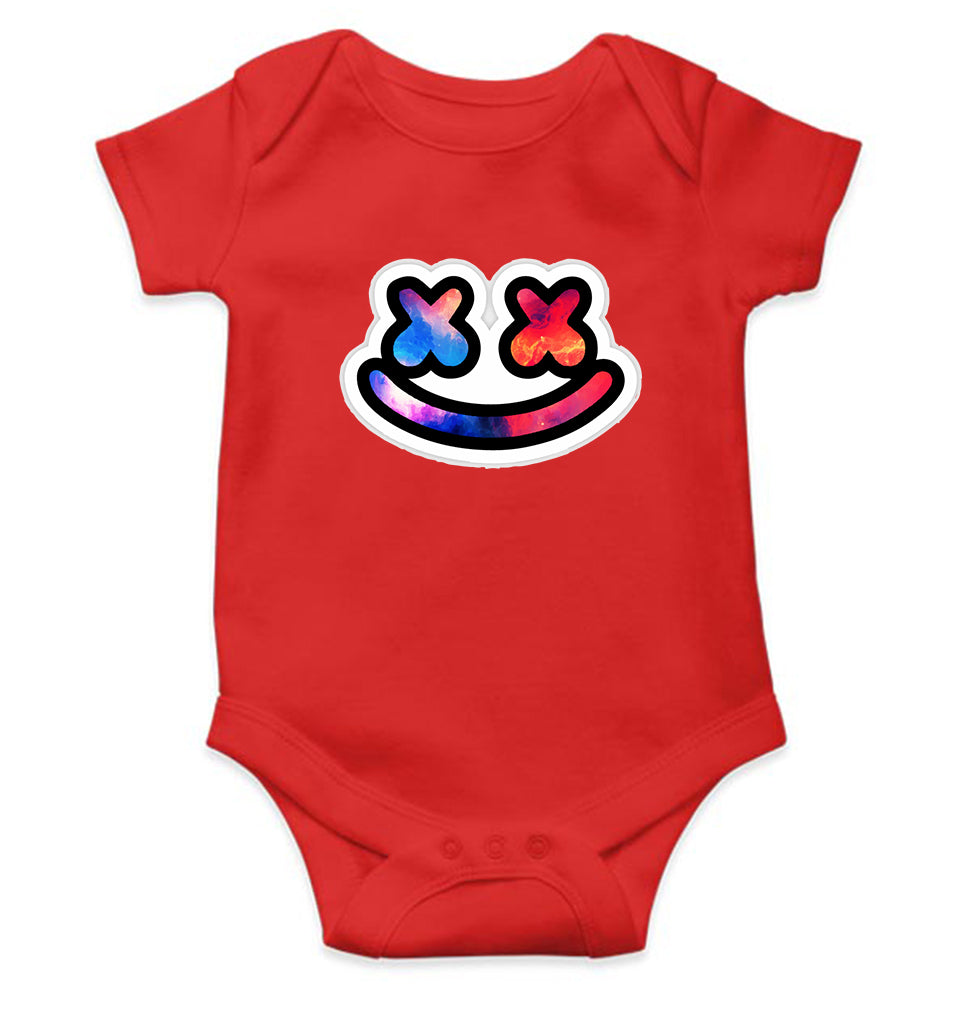 Marshmello Kids Romper For Baby Boy/Girl-0-5 Months(18 Inches)-RED-Ektarfa.online