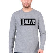 Load image into Gallery viewer, PUBG 1 Alive Full Sleeves T-Shirt for Men-Grey Melange-Ektarfa.online
