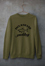 Load image into Gallery viewer, Paul &amp; Shark Unisex Sweatshirt for Men/Women-S(40 Inches)-Olive Green-Ektarfa.online

