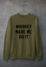 Load image into Gallery viewer, Whiskey Unisex Sweatshirt for Men/Women-S(40 Inches)-Olive Green-Ektarfa.online
