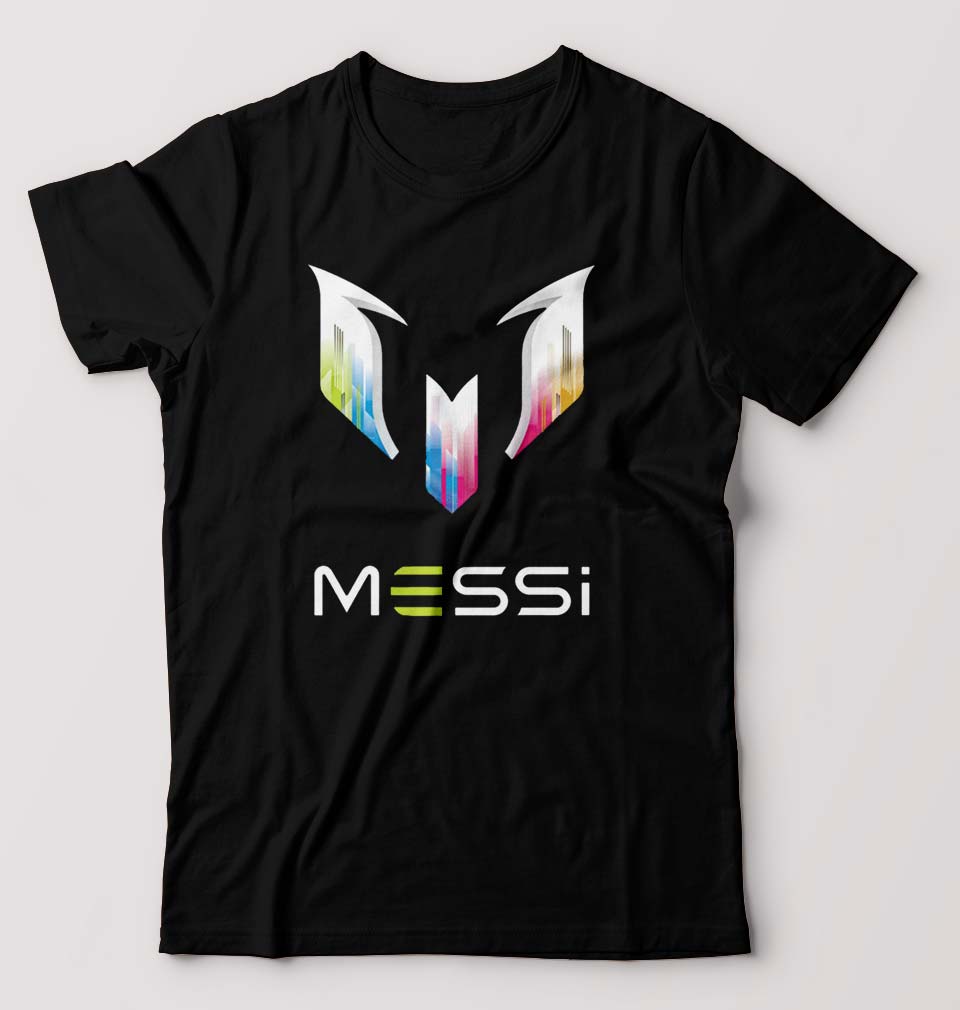 Messi T-Shirt for Men-S(38 Inches)-Black-Ektarfa.online