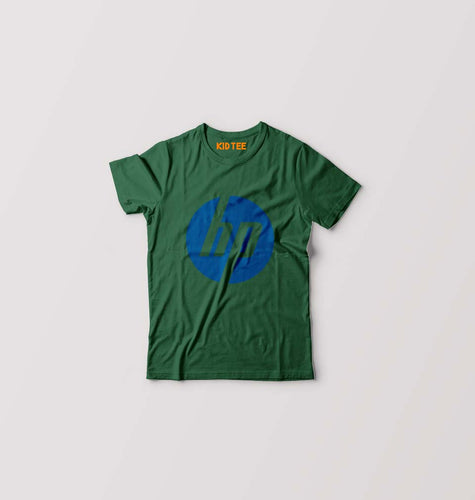Hewlett-Packard(HP) Kids T-Shirt for Boy/Girl-Dark Green-Ektarfa.online