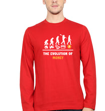 Load image into Gallery viewer, Bitcoin Crypto Money Full Sleeves T-Shirt for Men-Red-Ektarfa.online
