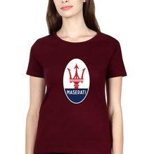 Load image into Gallery viewer, Maserati T-Shirt for Women-Maroon-Ektarfa.online
