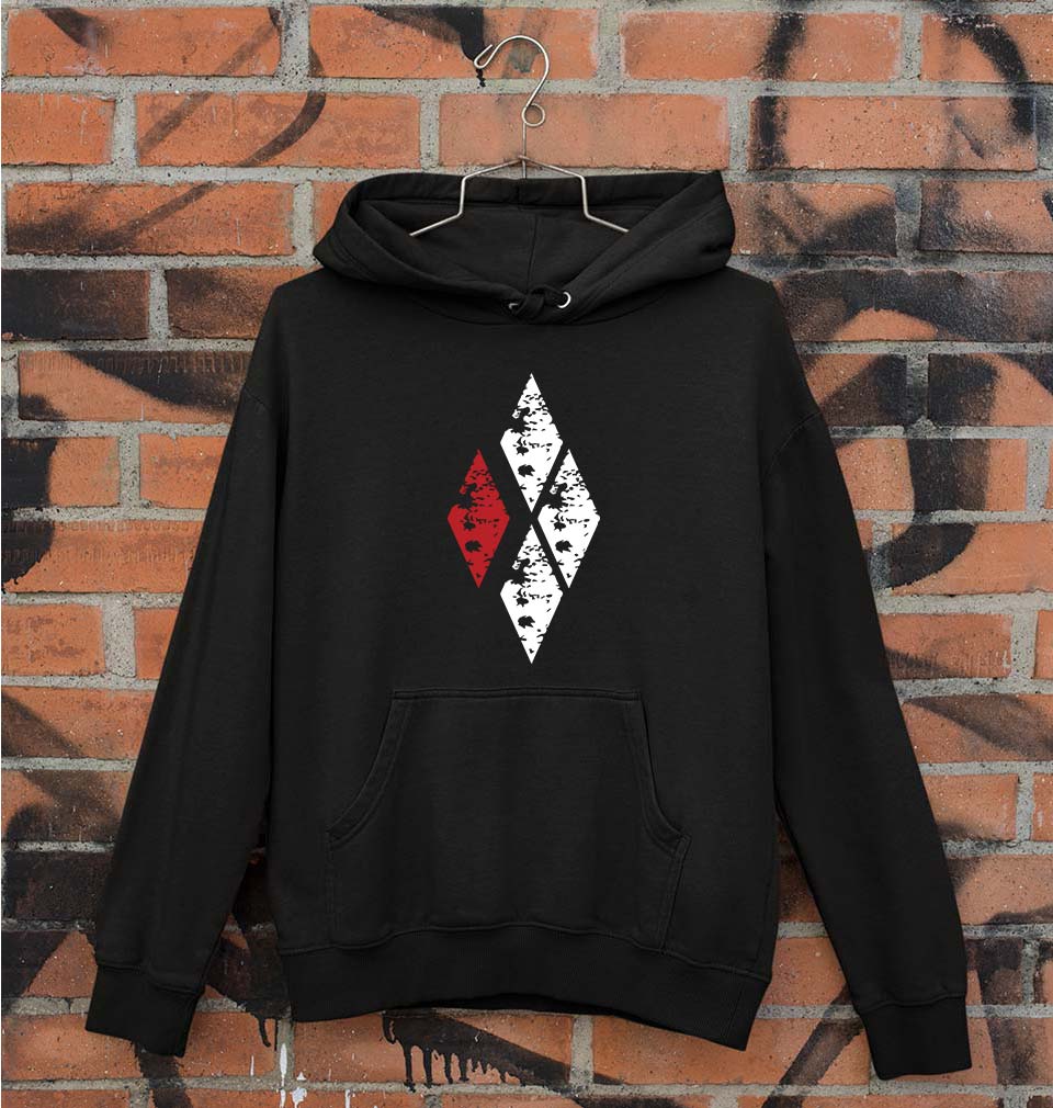 Harley Quinn Unisex Hoodie for Men/Women-S(40 Inches)-Black-Ektarfa.online