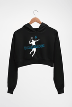 Load image into Gallery viewer, Badminton Crop HOODIE FOR WOMEN-Black-Ektarfa.online
