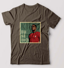Load image into Gallery viewer, Eusébio T-Shirt for Men-S(38 Inches)-Olive Green-Ektarfa.online
