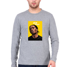 Load image into Gallery viewer, Asap Rocky Full Sleeves T-Shirt for Men-Grey Melange-Ektarfa.online
