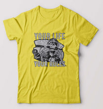 Load image into Gallery viewer, Skull T-Shirt for Men-Yellow-Ektarfa.online
