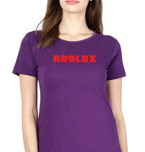 Load image into Gallery viewer, Roblox T-Shirt for Women-XS(32 Inches)-Purple-Ektarfa.online
