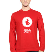 Load image into Gallery viewer, Public Enemy Full Sleeves T-Shirt for Men-Red-Ektarfa.online

