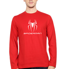 Load image into Gallery viewer, Spiderman Full Sleeves T-Shirt for Men-Red-Ektarfa.online
