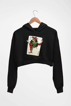 Load image into Gallery viewer, Joker Crop HOODIE FOR WOMEN-Black-Ektarfa.online
