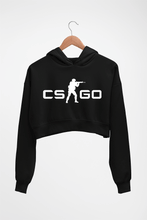 Load image into Gallery viewer, Counter-strike Global Offensive(CS GO) Crop HOODIE FOR WOMEN-Black-Ektarfa.online
