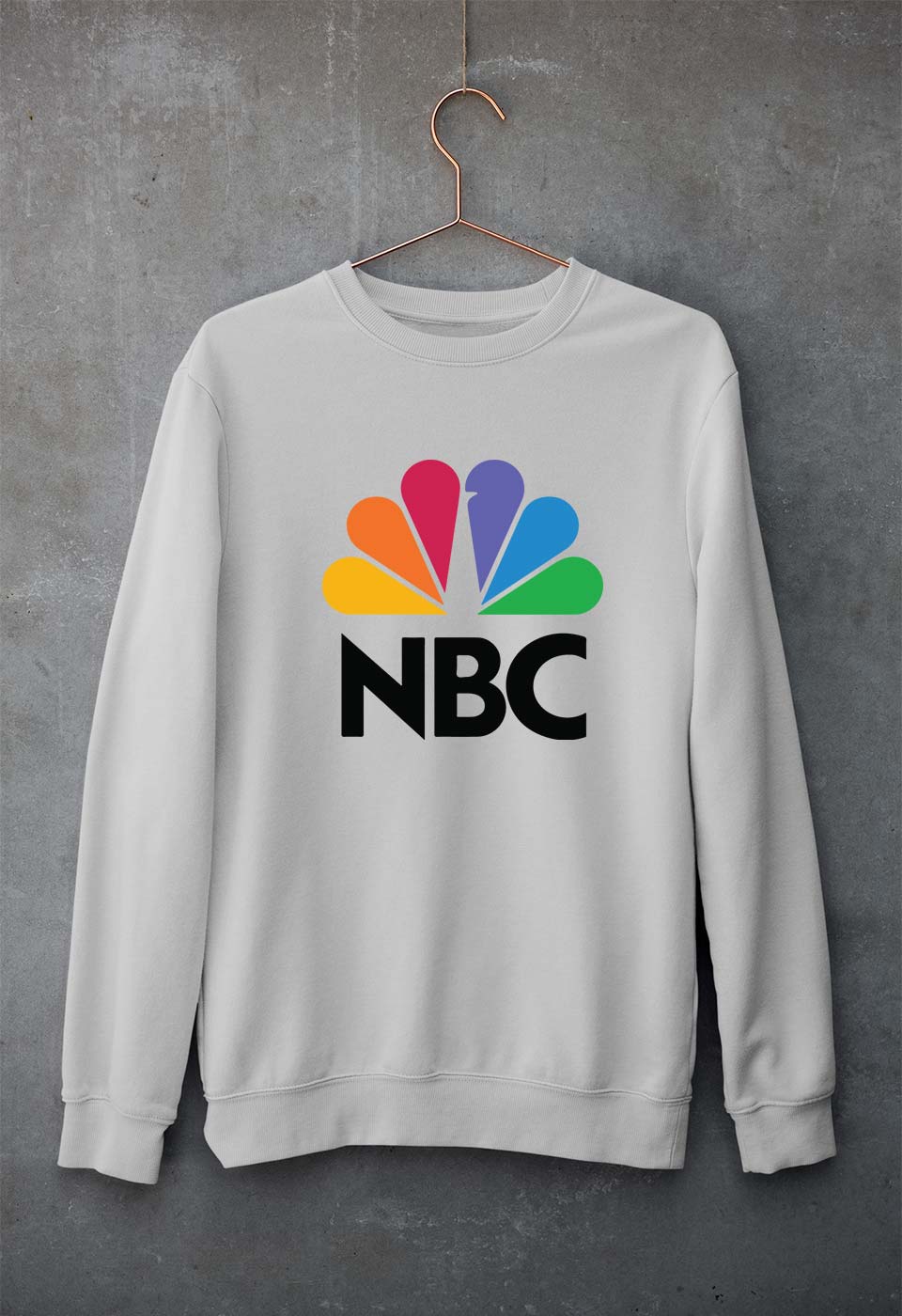 NBC Unisex Sweatshirt for Men/Women-S(40 Inches)-Grey Melange-Ektarfa.online