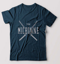 Load image into Gallery viewer, Team Michonne T-Shirt for Men-Petrol Blue-Ektarfa.online
