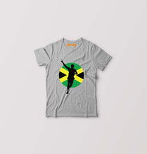 Load image into Gallery viewer, Usain Bolt Kids T-Shirt for Boy/Girl-Grey-Ektarfa.online
