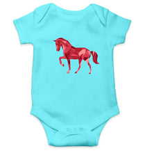 Load image into Gallery viewer, HORSE Kids Romper For Baby Boy/Girl-0-5 Months(18 Inches)-Sky Blue-Ektarfa.online
