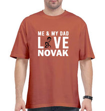 Load image into Gallery viewer, Love Novak Djokovic Tennis Oversized T-Shirt for Men-Coral-Ektarfa.online
