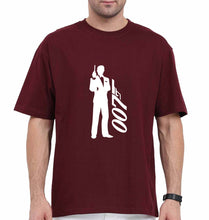 Load image into Gallery viewer, James Bond (007) Oversized T-Shirt for Men-Maroon-Ektarfa.online
