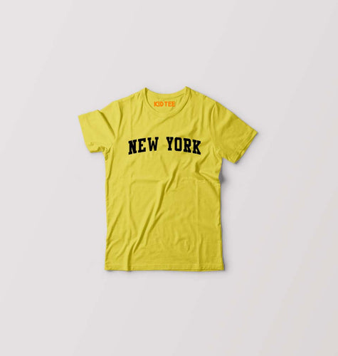 New York Kids T-Shirt for Boy/Girl-Yellow-Ektarfa.online