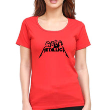 Load image into Gallery viewer, Metallica T-Shirt for Women-XS(32 Inches)-Red-Ektarfa.online
