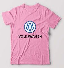 Load image into Gallery viewer, Volkswagen T-Shirt for Men-S(38 Inches)-Light Baby Pink-Ektarfa.online
