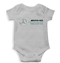 Load image into Gallery viewer, Mercedes AMG Petronas F1 Kids Romper For Baby Boy/Girl-0-5 Months(18 Inches)-Grey-Ektarfa.online
