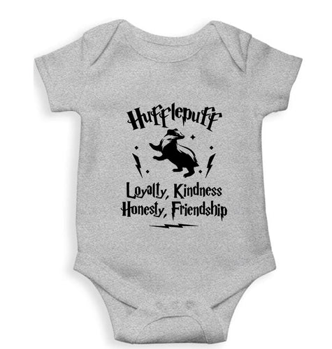 Hufflepuff Harry Potter Kids Romper For Baby Boy/Girl-Grey-Ektarfa.online