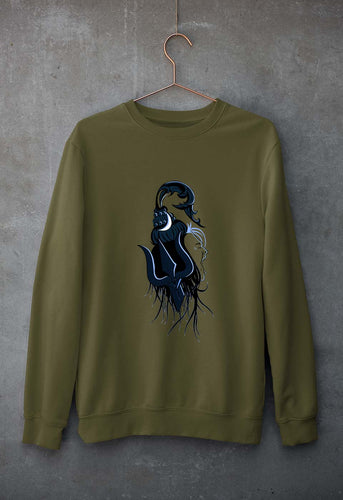 Mahakal Mahadev Bholenath Shiva Shivji Unisex Sweatshirt for Men/Women-Olive Green-Ektarfa.online