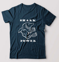 Load image into Gallery viewer, Gym Shark Power T-Shirt for Men-S(38 Inches)-Petrol Blue-Ektarfa.online
