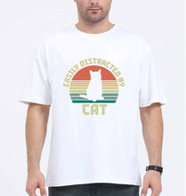 Load image into Gallery viewer, Cat Oversized T-Shirt for Men-White-Ektarfa.online
