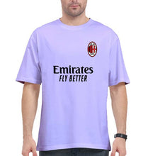 Load image into Gallery viewer, A.C. Milan 2021-22 Oversized T-Shirt for Men-Lavender-Ektarfa.online
