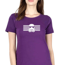 Load image into Gallery viewer, Star War T-Shirt for Women-XS(32 Inches)-Purple-Ektarfa.online
