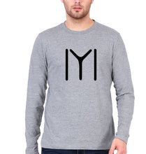 Load image into Gallery viewer, Ertugrul Full Sleeves T-Shirt for Men-Grey Melange-Ektarfa.online

