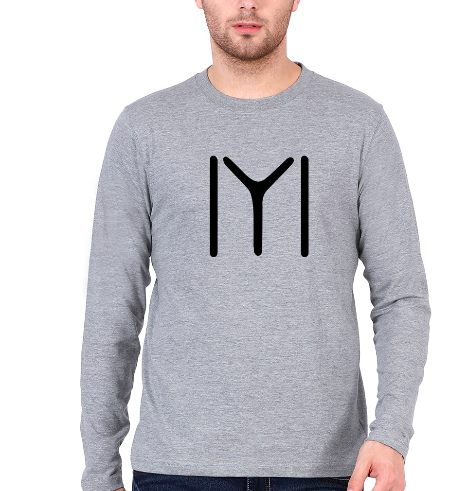 Ertugrul Full Sleeves T-Shirt for Men-Grey Melange-Ektarfa.online