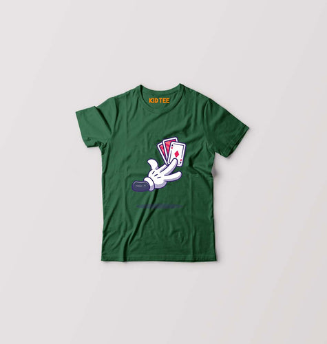 Poker Kids T-Shirt for Boy/Girl-0-1 Year(20 Inches)-Dark Green-Ektarfa.online