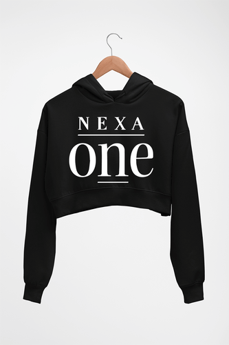 Nexa-one Limited Crop HOODIE FOR WOMEN-Black-Ektarfa.online